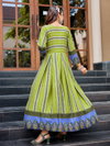 Parrot Colour Rayon Print Gown Collection Wholesale Suppliers In Mumbai Aaradhna 2032 